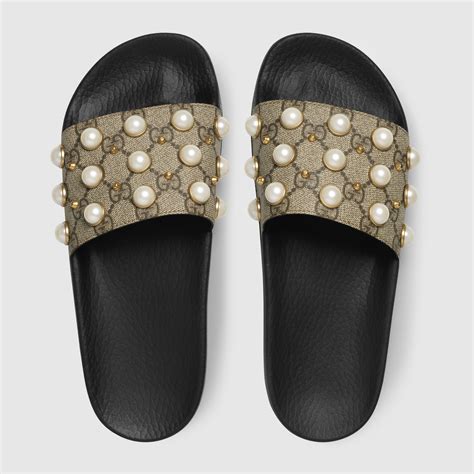 gucci pearl slides dupe|affordable gucci slides.